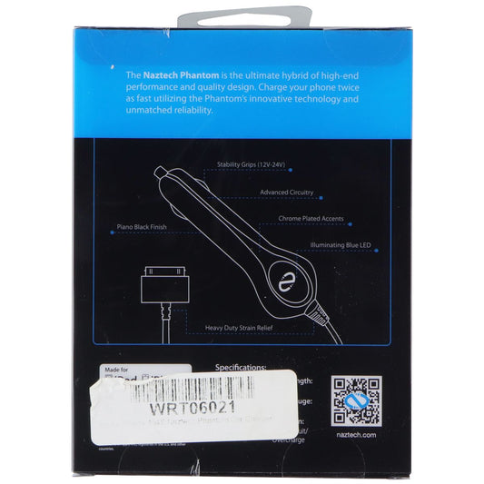 NAZTECH Rapid Car Charger for Apple iPod/iPhone 4 - Black Cell Phone - Chargers & Cradles Naztech - Simple Cell Bulk Wholesale Pricing - USA Seller