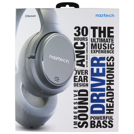 Naztech Driver ANC1000 Bluetooth Wireless Headphones - Silver