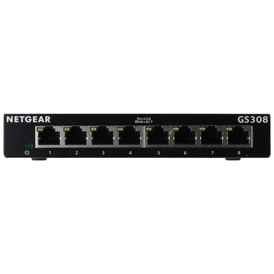 NETGEAR 8 Port Gigabit Ethernet Unmanaged Switch GS308 GS308v3 Network Hub Networking - Network Switches Netgear - Simple Cell Bulk Wholesale Pricing - USA Seller