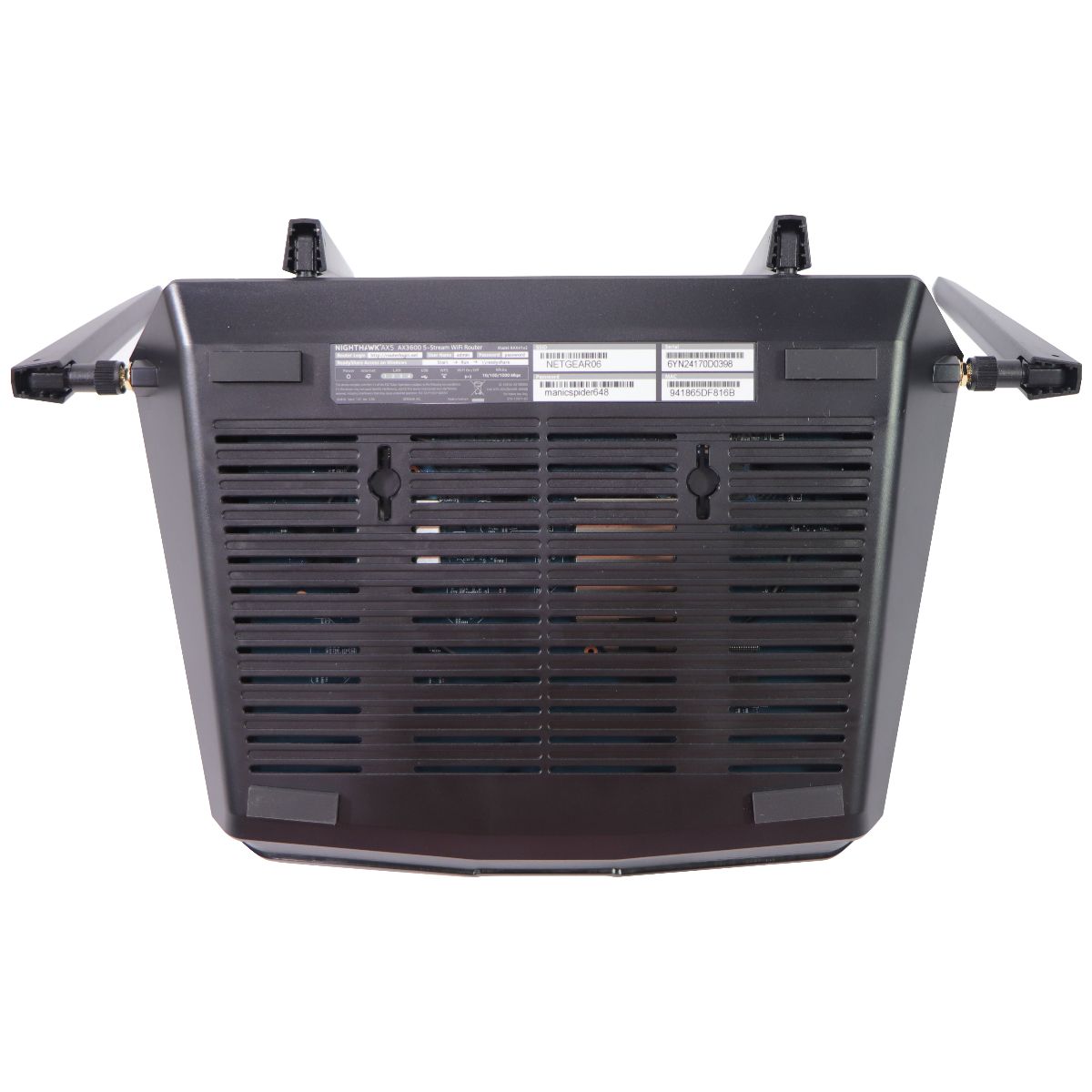 Netgear Nighthawk AX5 5-Stream (WiFi 6) WiFi Router (RAX41) - Black Networking - Wireless Wi-Fi Routers Netgear - Simple Cell Bulk Wholesale Pricing - USA Seller