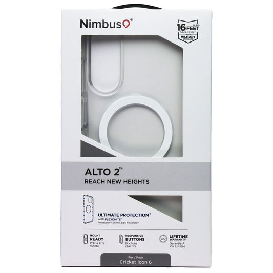 Nimbus9 Alto 2 Case with Magnetic Ring for Cricket Icon 6 - Clear Cell Phone - Cases, Covers & Skins Nimbus9 - Simple Cell Bulk Wholesale Pricing - USA Seller