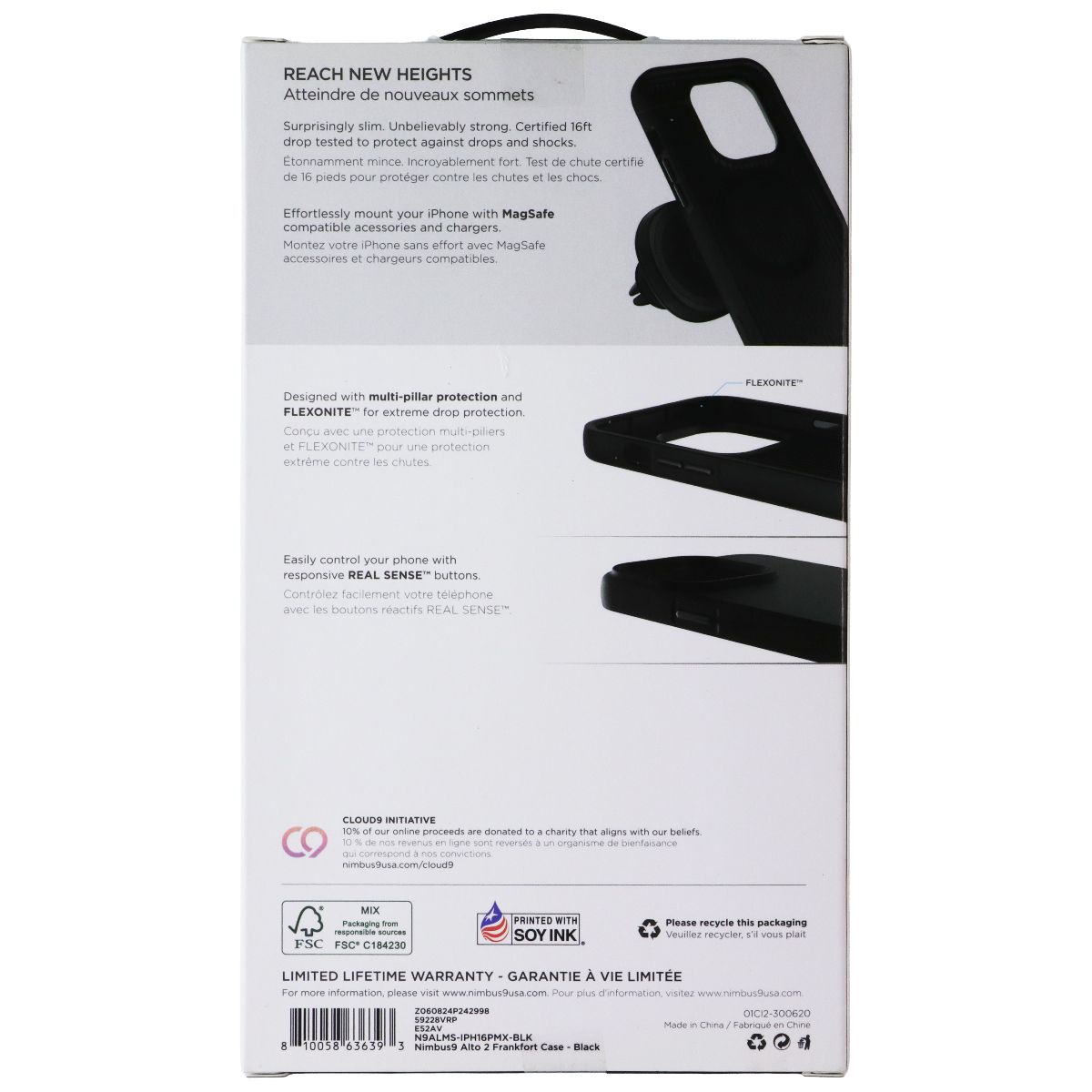 Nimbus9 Alto 2 Series MagSafe Case for Apple iPhone 16 Pro Max - Black