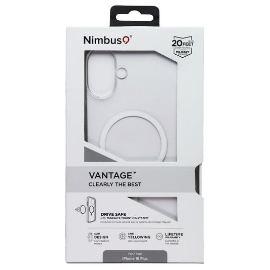 Nimbus9 Vantage Series Case for MagSafe for Apple iPhone 16 Plus - Clear