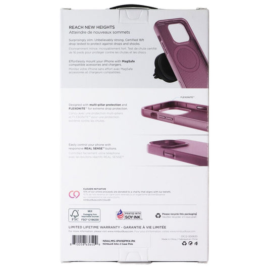 Nimbus9 Alto 2 Series Case for MagSafe for Apple iPhone 16 Pro Max - Pink Cell Phone - Cases, Covers & Skins Nimbus9 - Simple Cell Bulk Wholesale Pricing - USA Seller