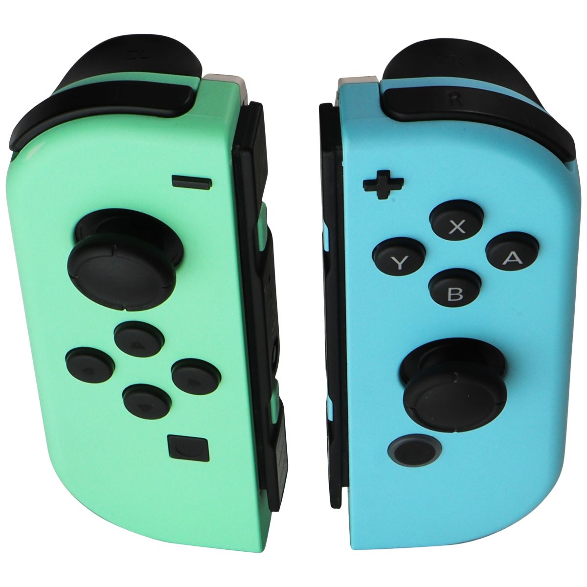 Nintendo Animal Crossing Left & Right Joy-Cons - NO Straps - Blue/Green Gaming/Console - Controllers & Attachments Nintendo - Simple Cell Bulk Wholesale Pricing - USA Seller