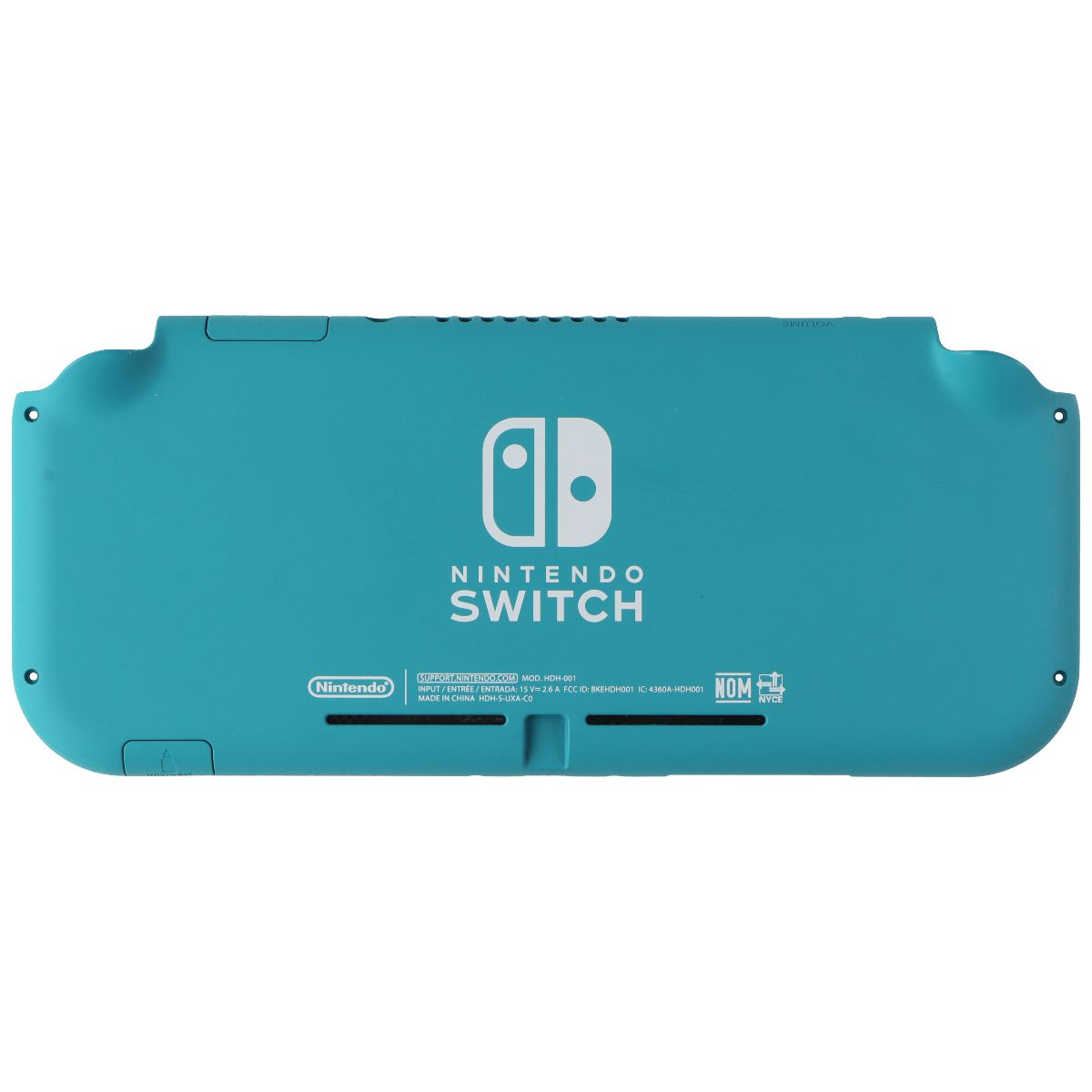 Repair Part - OEM Replacement Back Plate for Nintendo Switch Lite - Turquoise Gaming/Console - Replacement Parts & Tools Nintendo - Simple Cell Bulk Wholesale Pricing - USA Seller