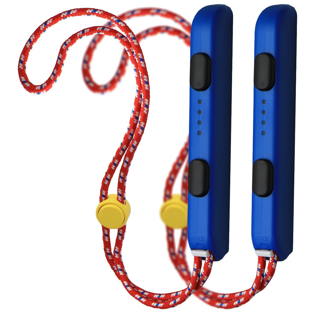 Nintendo Switch OEM Joy-Con Rail Attachment Wrist Straps - Mario Red & Blue Gaming/Console - Controllers & Attachments Nintendo - Simple Cell Bulk Wholesale Pricing - USA Seller