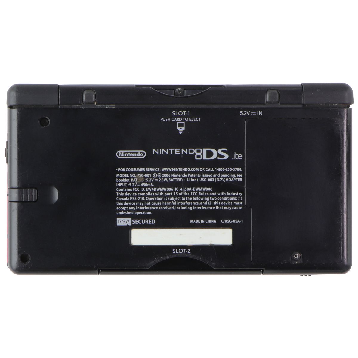 Nintendo DS Lite Console (USG-001) - Crimson / Black Gaming/Console - Video Game Consoles Nintendo - Simple Cell Bulk Wholesale Pricing - USA Seller