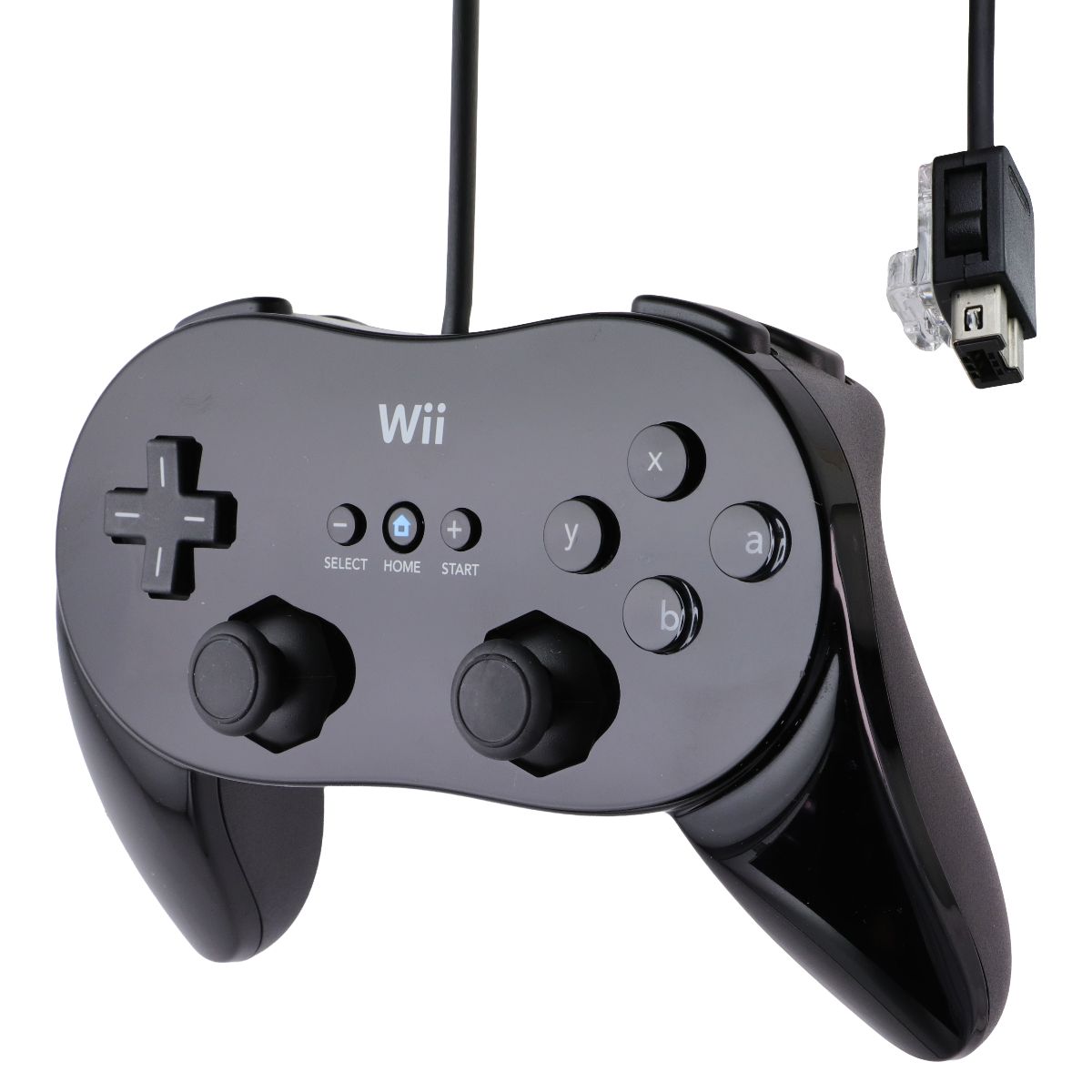 Nintendo Official Wii Classic Controller Pro - Glossy Black Gaming/Console - Controllers & Attachments Nintendo - Simple Cell Bulk Wholesale Pricing - USA Seller
