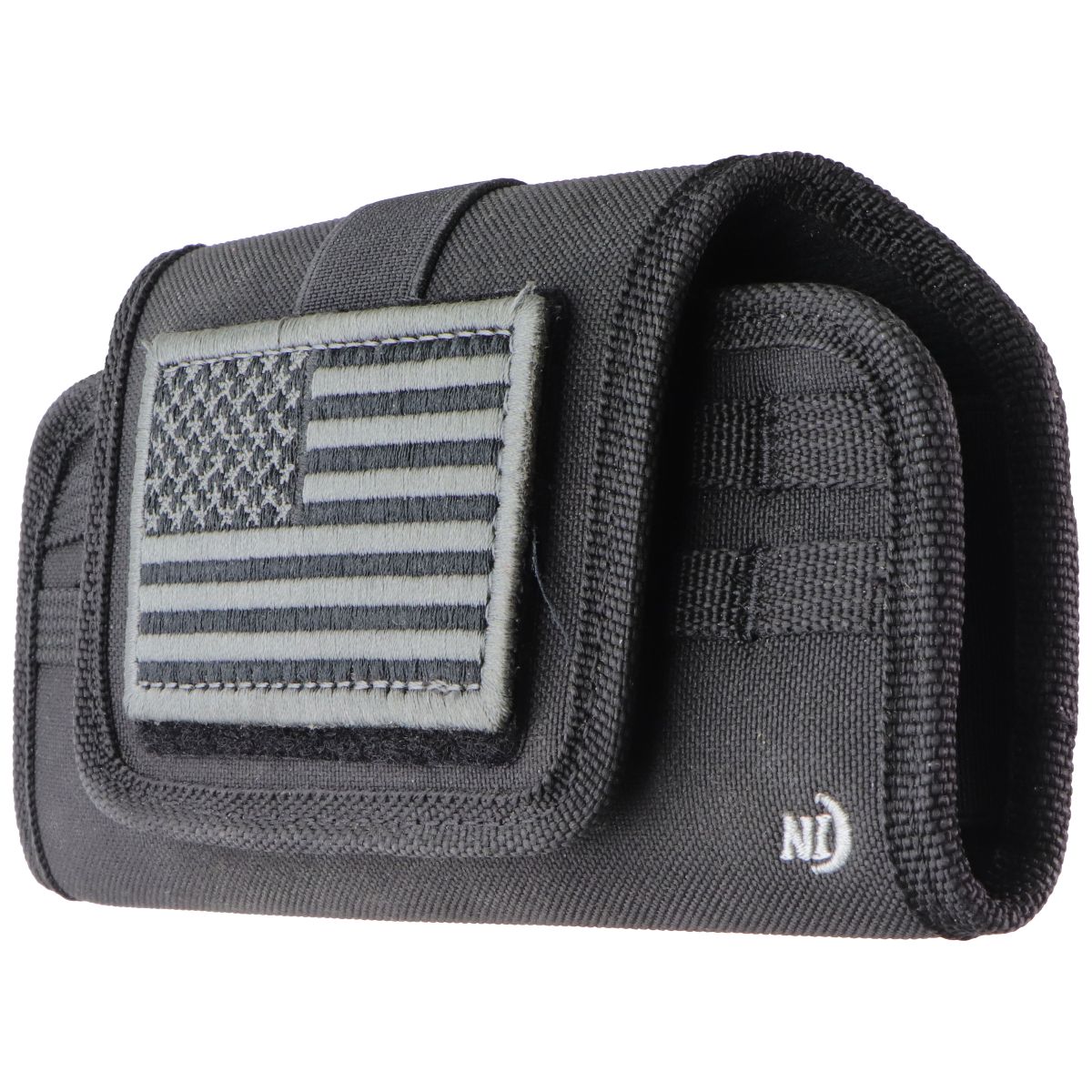 Nite Ize Horizontal Clip Case Universal Holster (XXL) - Black/USA Patch Cell Phone - Cases, Covers & Skins Nite Ize - Simple Cell Bulk Wholesale Pricing - USA Seller
