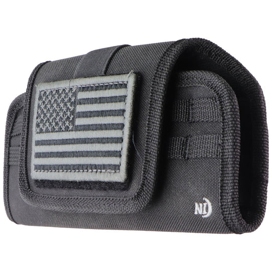 Nite Ize Horizontal Clip Case Universal Holster (XXL) - Black/USA Patch Cell Phone - Cases, Covers & Skins Nite Ize - Simple Cell Bulk Wholesale Pricing - USA Seller