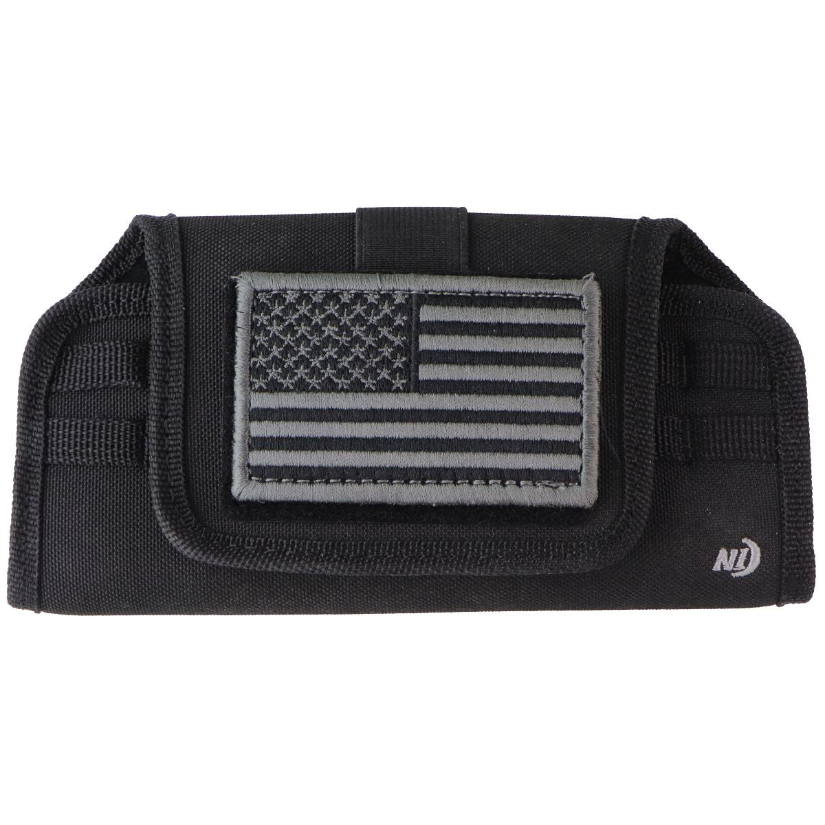 Nite Ize Horizontal Clip Case Universal Holster (XXL) - Black/USA Patch Cell Phone - Cases, Covers & Skins Nite Ize - Simple Cell Bulk Wholesale Pricing - USA Seller