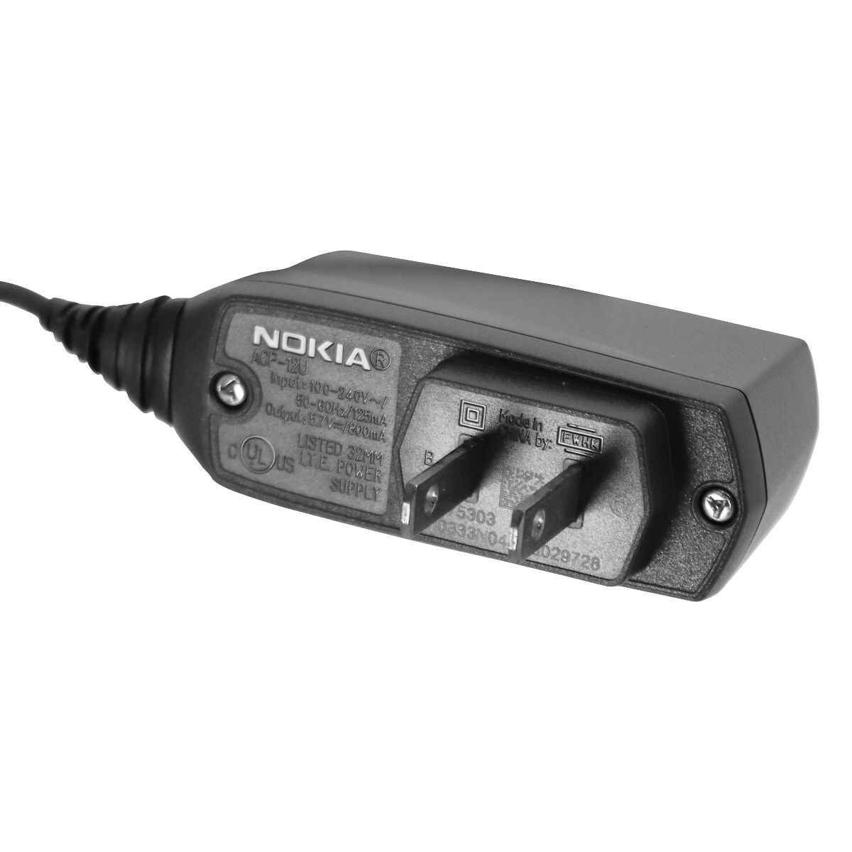 Nokia 5.7V Wall Charger (ACP-12U) for Select Nokia Cell Phones - Black Cell Phone - Chargers & Cradles Nokia - Simple Cell Bulk Wholesale Pricing - USA Seller