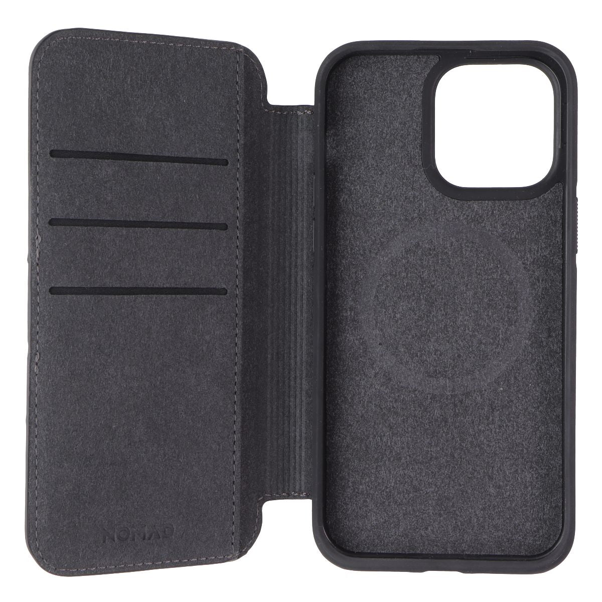 Nomad Modern Leather Folio for MagSafe for Apple iPhone 15 Pro Max - Brown Cell Phone - Cases, Covers & Skins Nomad - Simple Cell Bulk Wholesale Pricing - USA Seller