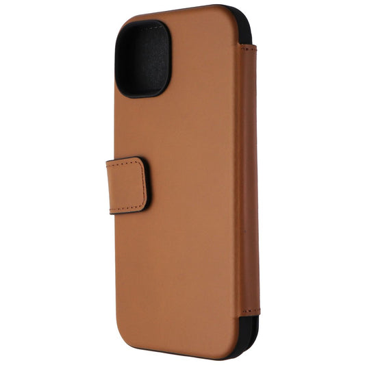 Nomad Modern Leather Folio Case for MagSafe for iPhone 15 - English Tan Cell Phone - Cases, Covers & Skins Nomad    - Simple Cell Bulk Wholesale Pricing - USA Seller