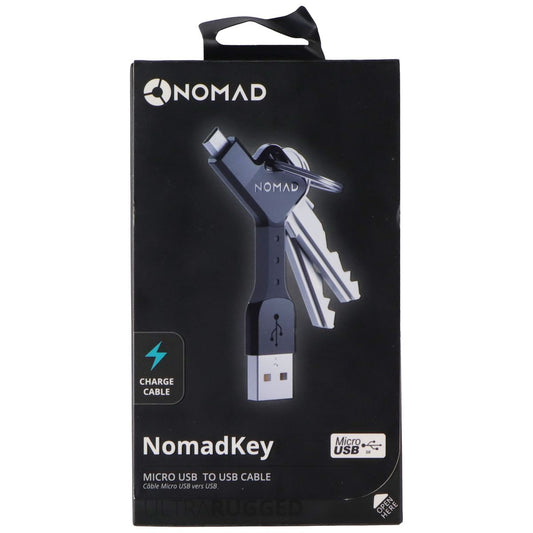 Nomad Key - Micro USB to USB-A Charge Cable Keychain - Black