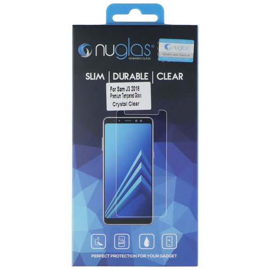 Nuglas Crystal Clear Tempered Glass for Samsung Galaxy J3 (2018) - Clear Cell Phone - Screen Protectors Nuglas - Simple Cell Bulk Wholesale Pricing - USA Seller