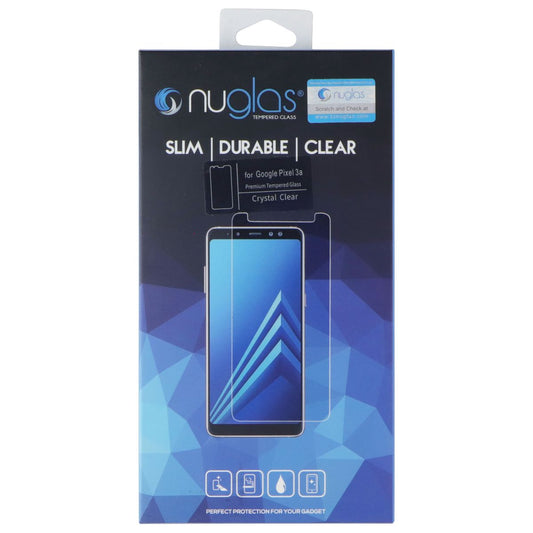 Nuglas Crystal Clear Premium Tempered Glass for Google Pixel 3a - Clear Cell Phone - Screen Protectors Nuglas - Simple Cell Bulk Wholesale Pricing - USA Seller
