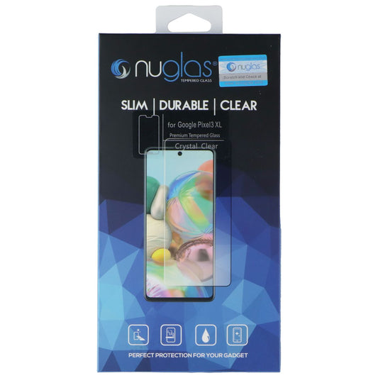 Nuglas Crystal Clear Premium Tempered Glass for Google Pixel 3 XL - Clear Cell Phone - Screen Protectors Nuglas - Simple Cell Bulk Wholesale Pricing - USA Seller