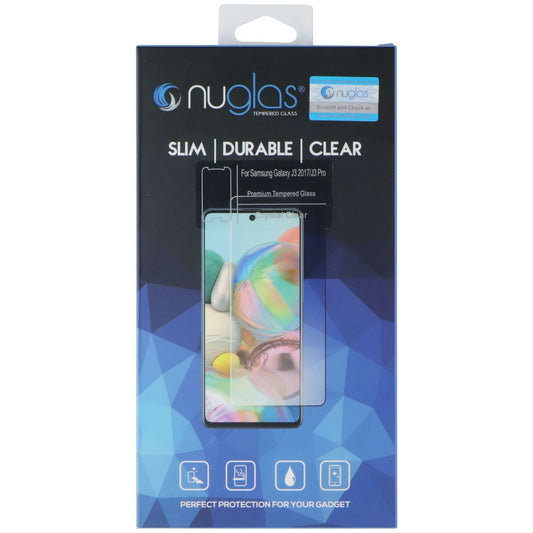 Nuglas Crystal Clear Tempered Glass for Samsung Galaxy J3 2017 / J3 Pro - Clear Cell Phone - Screen Protectors Nuglas - Simple Cell Bulk Wholesale Pricing - USA Seller