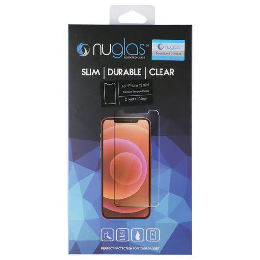 Nuglas Tempered Glass Screen Protector for Apple iPhone 12 mini - Crystal Clear Cell Phone - Screen Protectors Nuglas - Simple Cell Bulk Wholesale Pricing - USA Seller