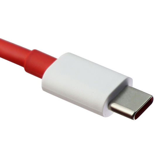 OnePlus (3.3-Ft) 1m USB to USB-C Charge and Sync Warp Cable - Red/White (D287) Cell Phone - Cables & Adapters OnePlus    - Simple Cell Bulk Wholesale Pricing - USA Seller