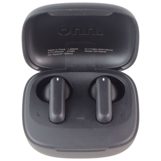 onn. Bluetooth In-Ear TWS Earbuds with Wireless Charging Case - Black Portable Audio - Headphones ONN - Simple Cell Bulk Wholesale Pricing - USA Seller