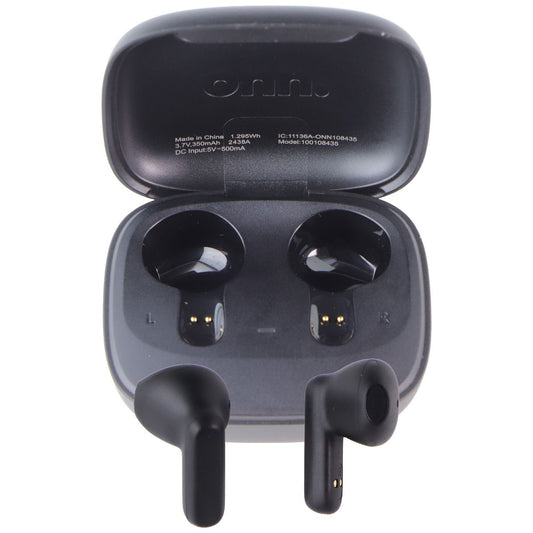 onn. Bluetooth In-Ear TWS Earbuds with Wireless Charging Case - Black Portable Audio - Headphones ONN - Simple Cell Bulk Wholesale Pricing - USA Seller
