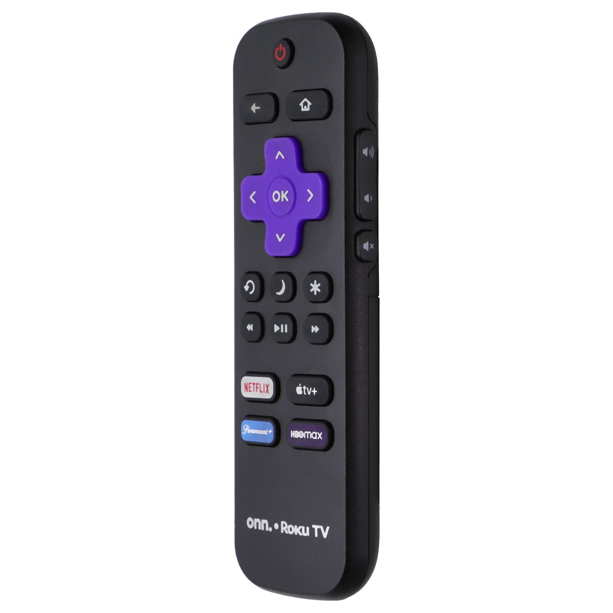 Onn Roku TV Remote with Netflix/AppleTV+/Paramount+/HBOMax Hot Keys - Black TV, Video & Audio Accessories - Remote Controls ONN - Simple Cell Bulk Wholesale Pricing - USA Seller
