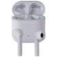 Onn Bluetooth Wireless Earphones w/Noise-Canceling Mic and Charging Case - White