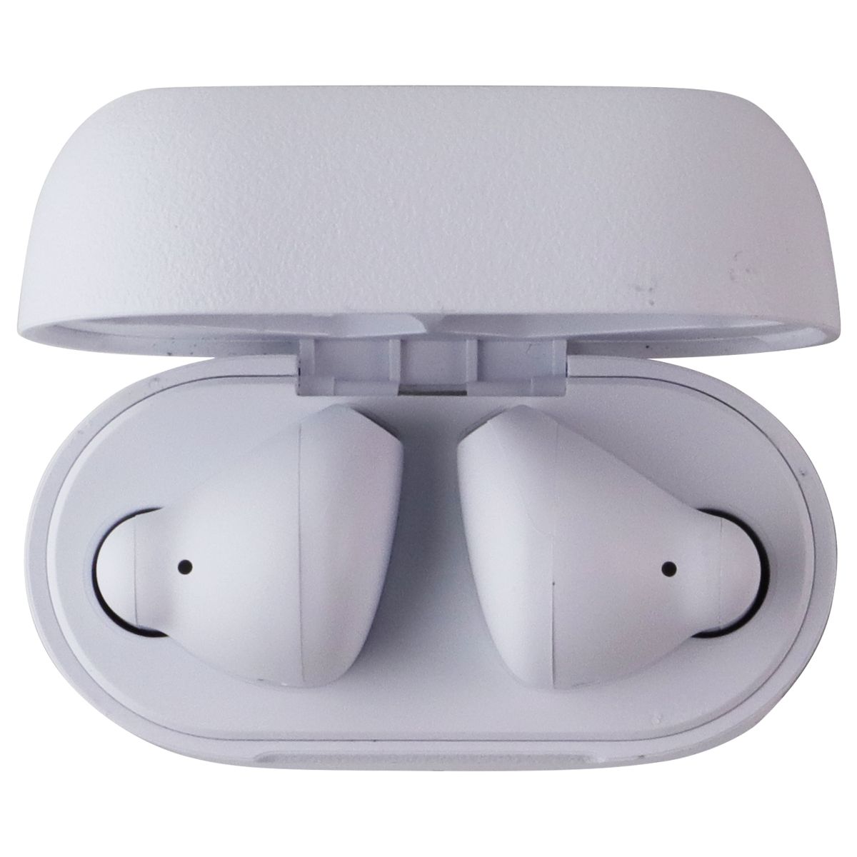 Onn Bluetooth Wireless Earphones w/Noise-Canceling Mic and Charging Case - White