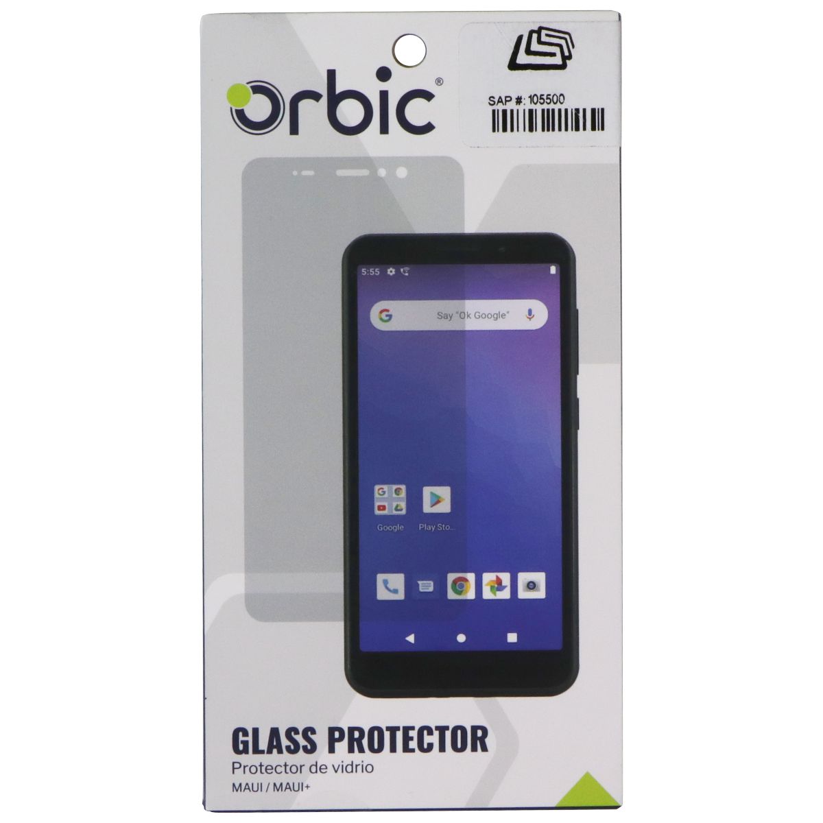 Orbic Tempered Glass Screen Protector for Maui / Maui+ Cell Phone - Screen Protectors Orbic - Simple Cell Bulk Wholesale Pricing - USA Seller