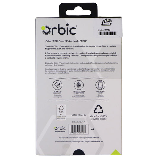 Orbic Flexible TPU Case for Orbic Maui / Maui+ Smartphones - Clear Cell Phone - Cases, Covers & Skins Orbic - Simple Cell Bulk Wholesale Pricing - USA Seller