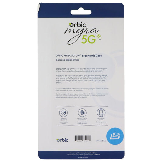 Orbic Ergonomic Hard Case for Orbic Myra 5G UW Smartphone - Clear Cell Phone - Cases, Covers & Skins Orbic - Simple Cell Bulk Wholesale Pricing - USA Seller