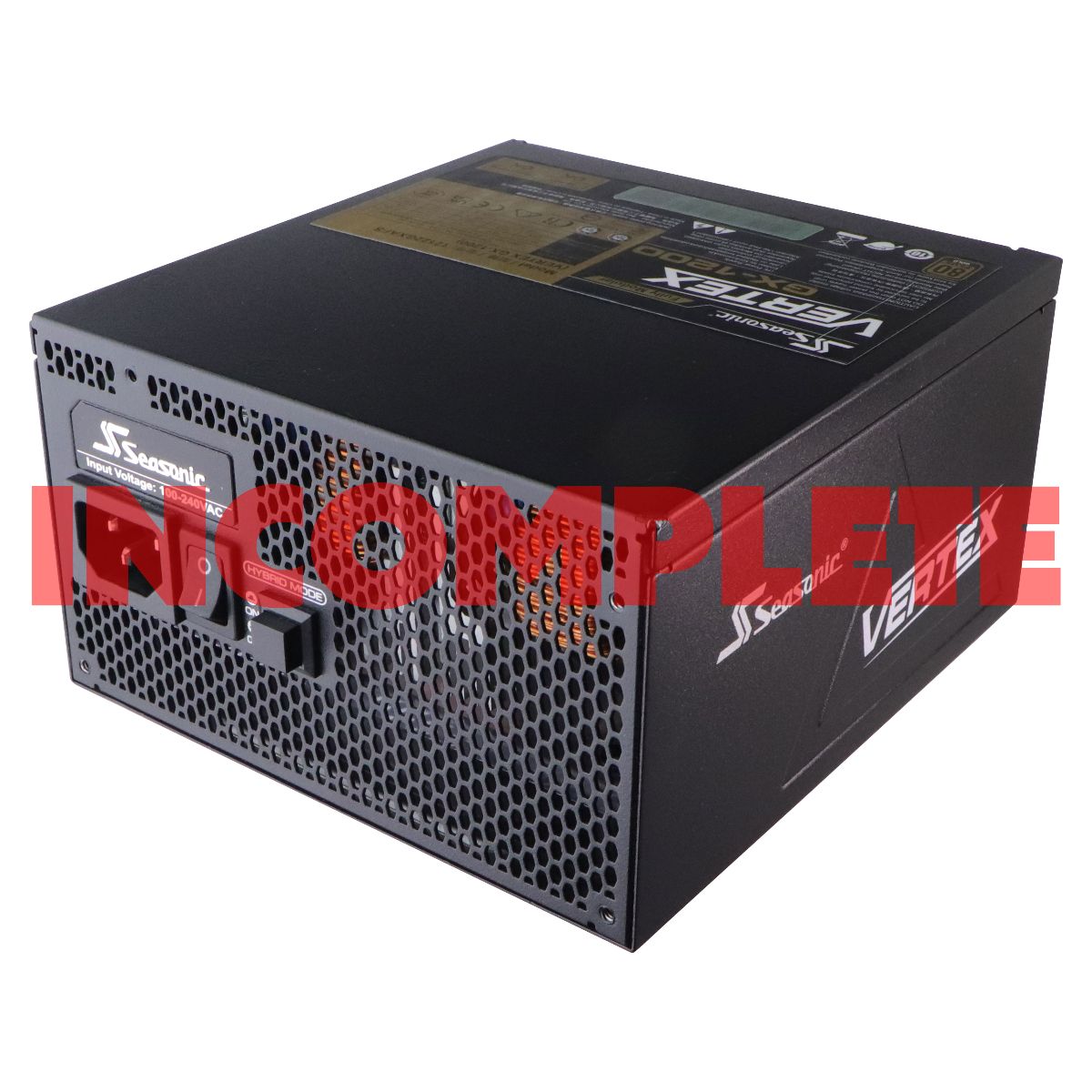 Seasonic Vertex GX-1200 1200W 80 Plus Gold ATX Fully Modular Power Supply Computer Parts - Power Supplies Seasonic - Simple Cell Bulk Wholesale Pricing - USA Seller