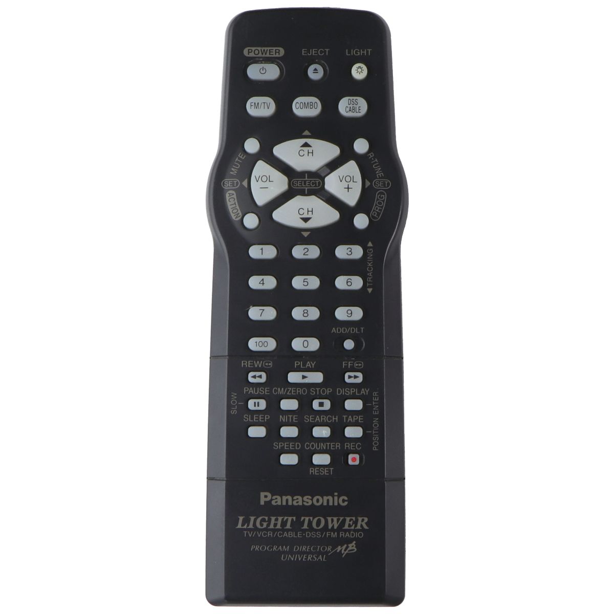 Panasonic (LSSQ0341) Light Tower Remote Control - Dark Gray TV, Video & Audio Accessories - Remote Controls Panasonic    - Simple Cell Bulk Wholesale Pricing - USA Seller