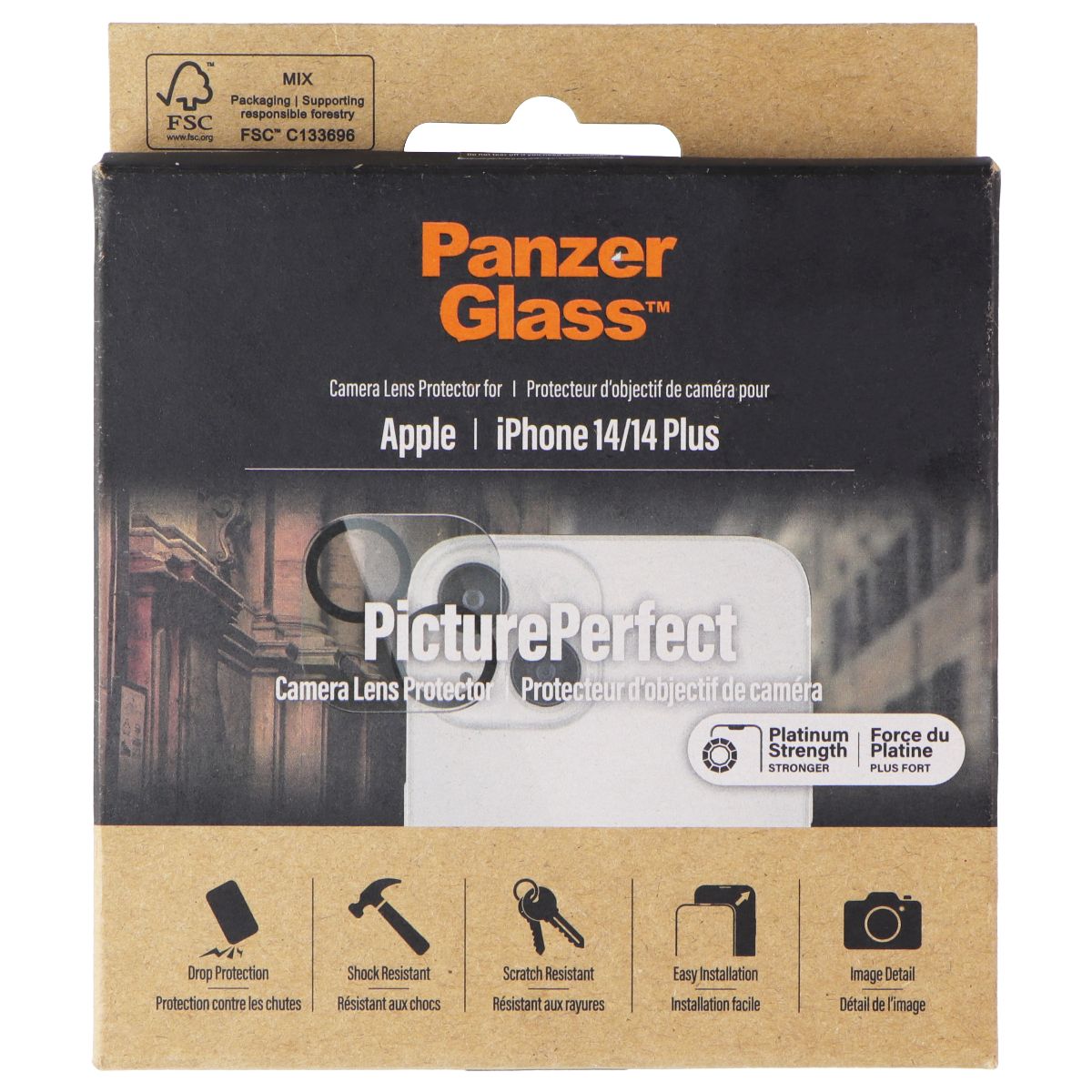 PanzerGlass PicturePerfect Camera Lens Protector for Apple iPhone 14/14 Plus Cell Phone - Screen Protectors PanzerGlass    - Simple Cell Bulk Wholesale Pricing - USA Seller