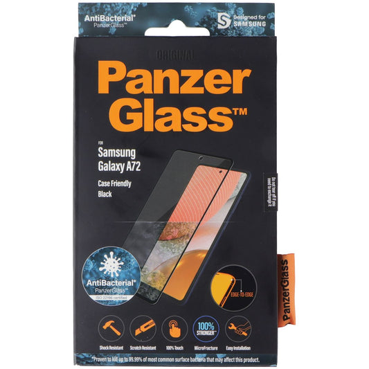 PanzerGlass Original Screen Protector for Samsung Galaxy A72 - Black Cell Phone - Screen Protectors PanzerGlass - Simple Cell Bulk Wholesale Pricing - USA Seller