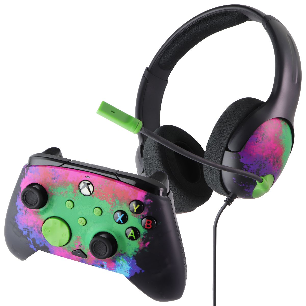 PDP Gaming Bundle Pack Wired Controller and Headset for Xbox / PC - Space Dust Gaming/Console - Accessory Bundles PDP - Simple Cell Bulk Wholesale Pricing - USA Seller