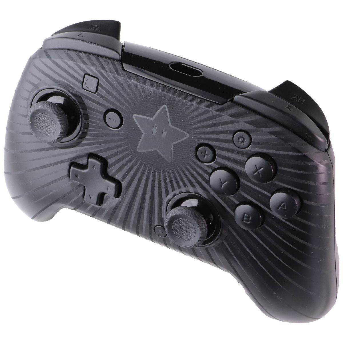 PDP FaceOff Wired Pro Controller for Nintendo Switch - Black Mario Star Gaming/Console - Controllers & Attachments PDP - Simple Cell Bulk Wholesale Pricing - USA Seller