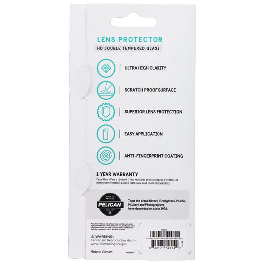 Pelican Aluminum Ring HD Lens Protectors for Apple iPhone 16/16 Plus Cell Phone - Screen Protectors Pelican - Simple Cell Bulk Wholesale Pricing - USA Seller