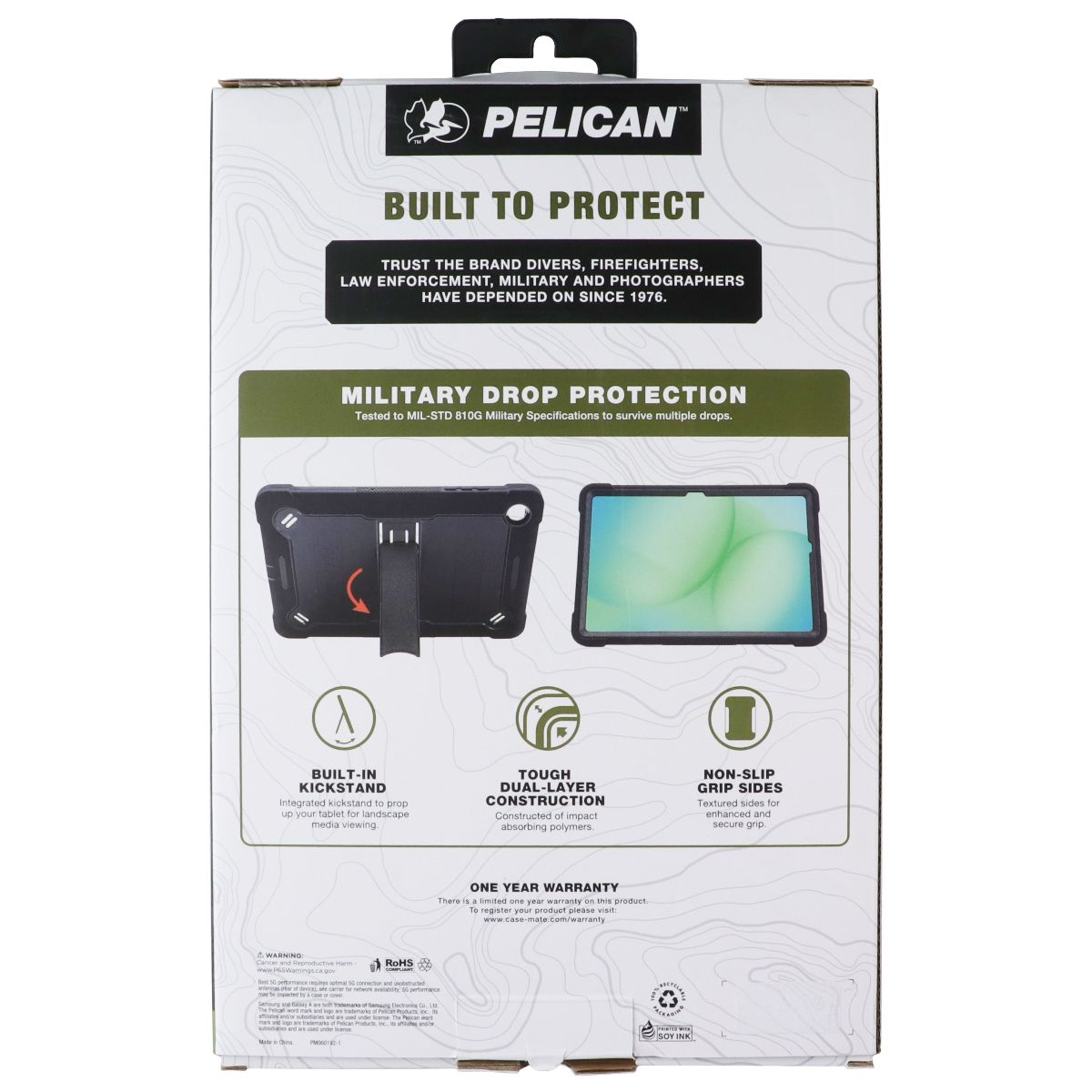 Pelican Voyager Ultra Rugged Stand Case for Samsung Galaxy Tab A11+ 5G - Black