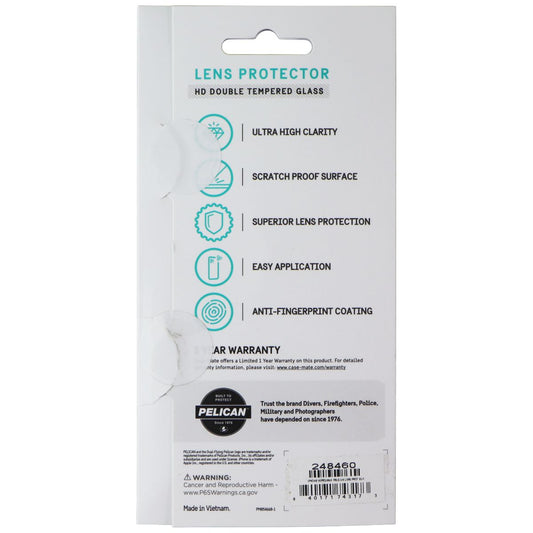 Pelican Aluminum Ring HD Lens Protectors for Apple iPhone 16 Pro Max / 16 Pro Cell Phone - Screen Protectors Pelican - Simple Cell Bulk Wholesale Pricing - USA Seller