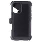 Pelican Voyager Case & Holster for MagSafe for Apple iPhone 16 - Black Cell Phone - Cases, Covers & Skins Pelican - Simple Cell Bulk Wholesale Pricing - USA Seller