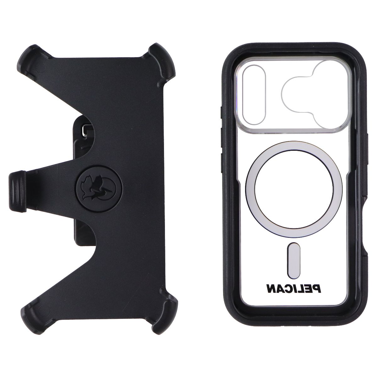 Pelican Voyager Case + Holster for MagSafe for Apple iPhone 17 Pro - Black/Clear Cell Phone - Cases, Covers & Skins Pelican - Simple Cell Bulk Wholesale Pricing - USA Seller