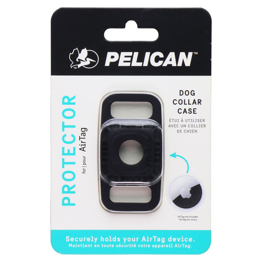 Pelican Protector Dog Collar Case for AirTag - Black GPS Accessories & Tracking - Tracking Devices Pelican - Simple Cell Bulk Wholesale Pricing - USA Seller