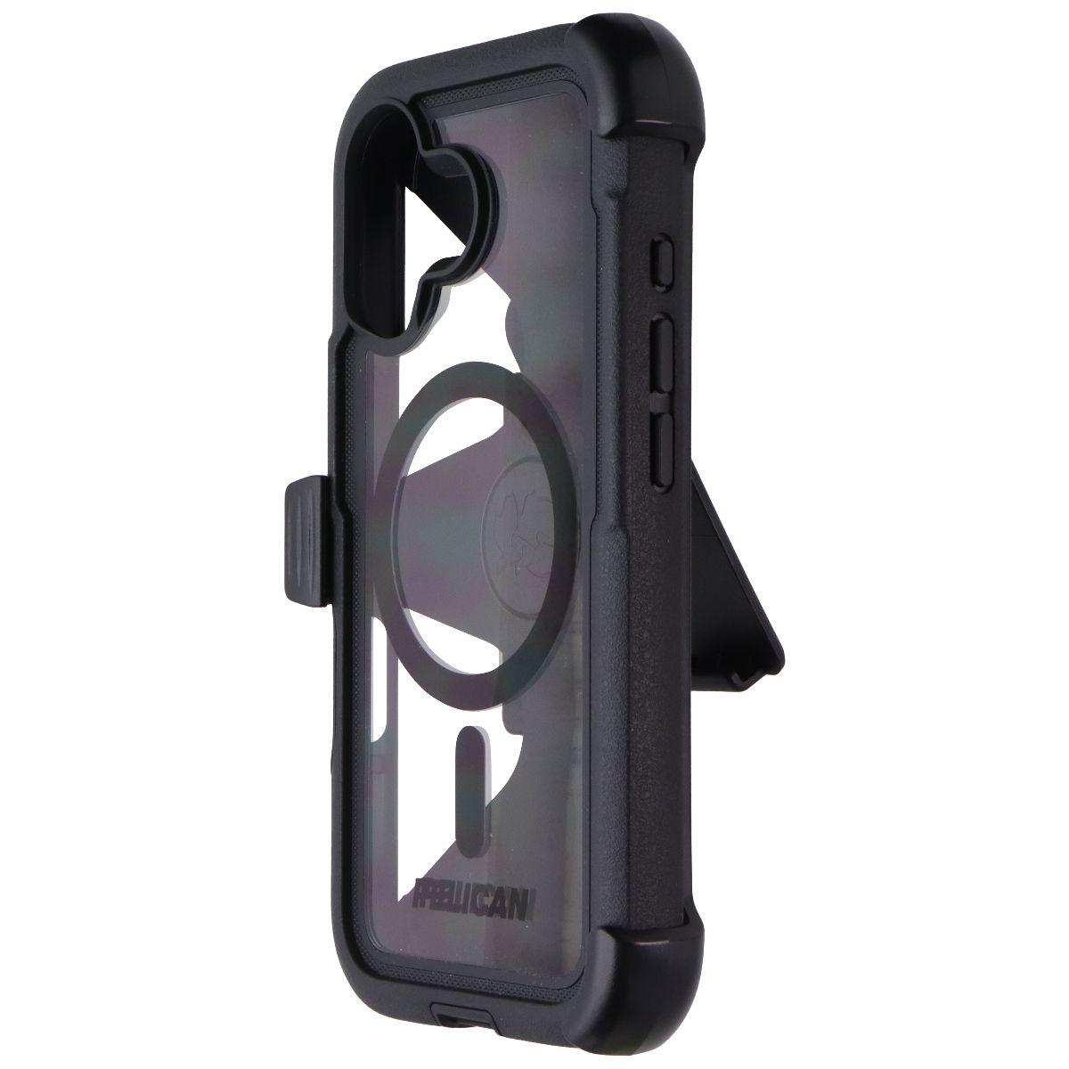 Pelican Voyager Case + Holster for MagSafe for Apple iPhone 17 - Black/Clear Cell Phone - Cases, Covers & Skins Pelican - Simple Cell Bulk Wholesale Pricing - USA Seller