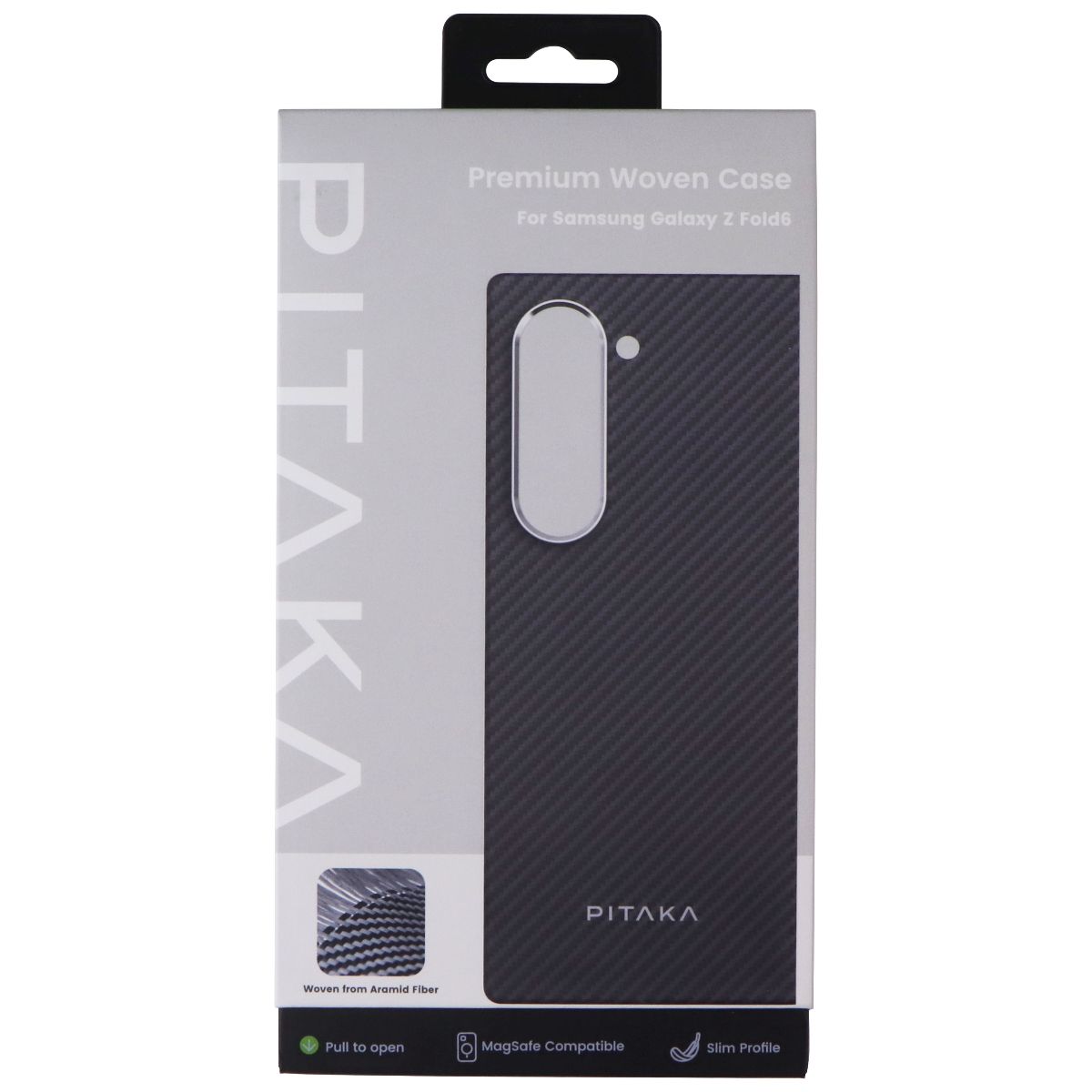 PITAKA Edge MagEZ Case 5 for MagSafe for Samsung Galaxy Z Fold6 - Black/Gray Cell Phone - Cases, Covers & Skins Pitaka - Simple Cell Bulk Wholesale Pricing - USA Seller