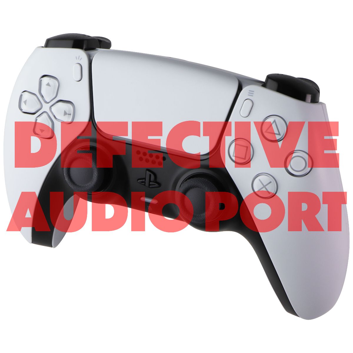 Playstation DualSense Wireless Controller for PS5 and PC - White *BAD AUDIO PORT Gaming/Console - Controllers & Attachments PlayStation    - Simple Cell Bulk Wholesale Pricing - USA Seller