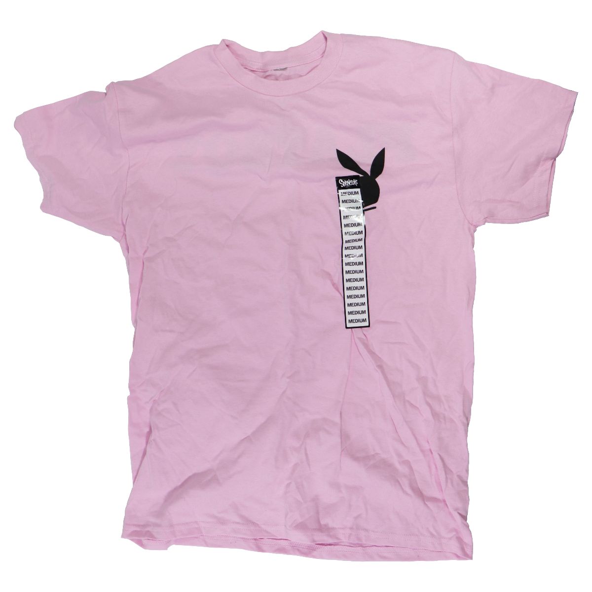 Cotton T-Shirt (M) and Shorts (S) Playboy Set - Pink Clothing & Accessories - Safety & Reflective Gear Playboy - Simple Cell Bulk Wholesale Pricing - USA Seller